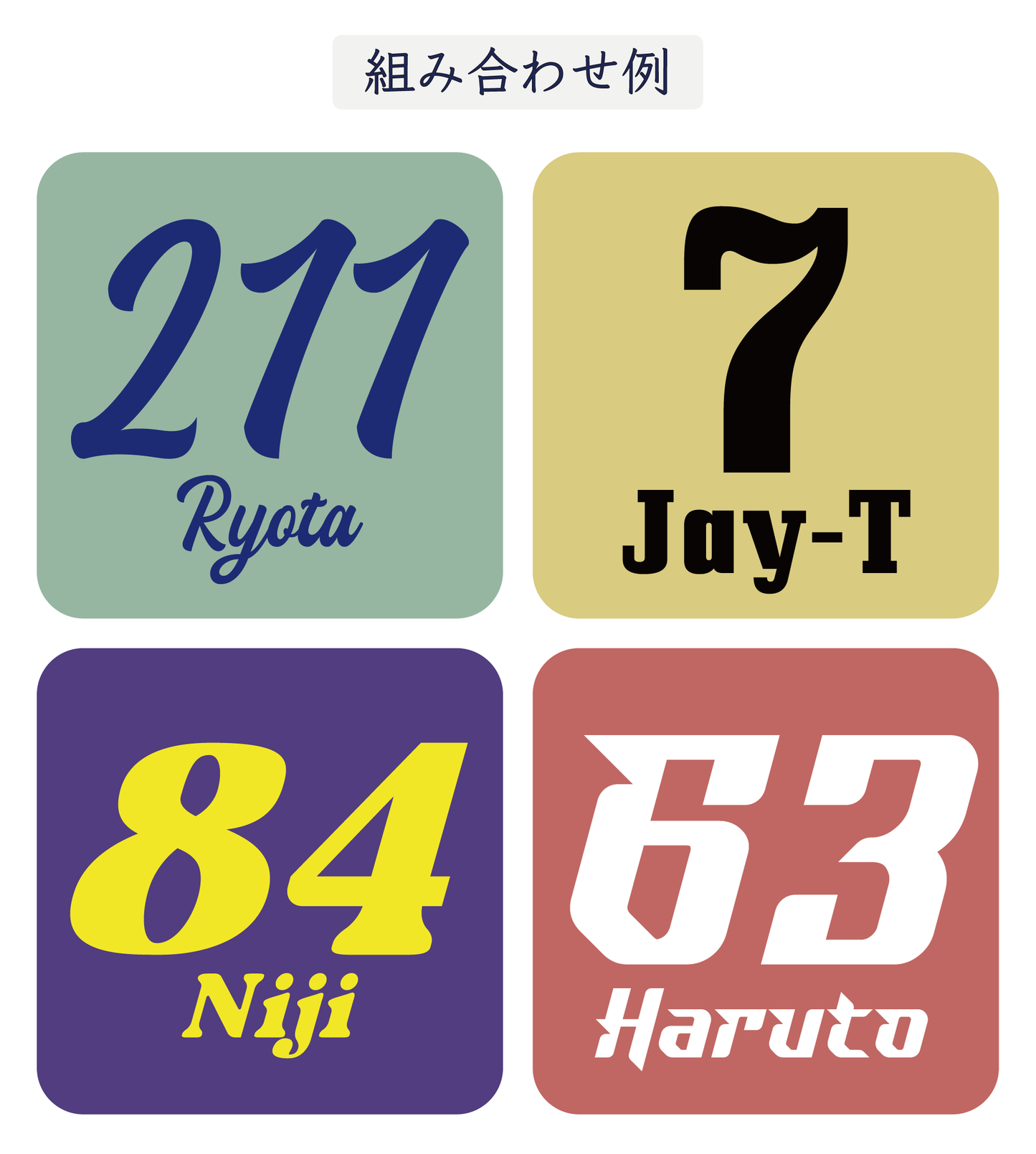 ナンバーデザイン